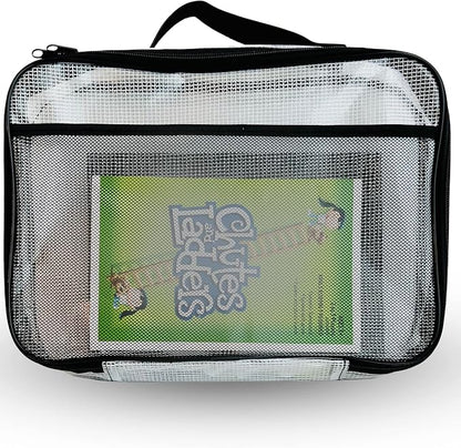4PC Large Mesh Storage Bag for Board Games, Zippered Bags for Organization - Image 4