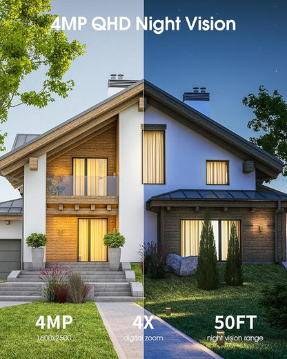 ARCCTV Solar Security Camera Outdoor Wireless, 4MP Battery Powered Home - Image 7