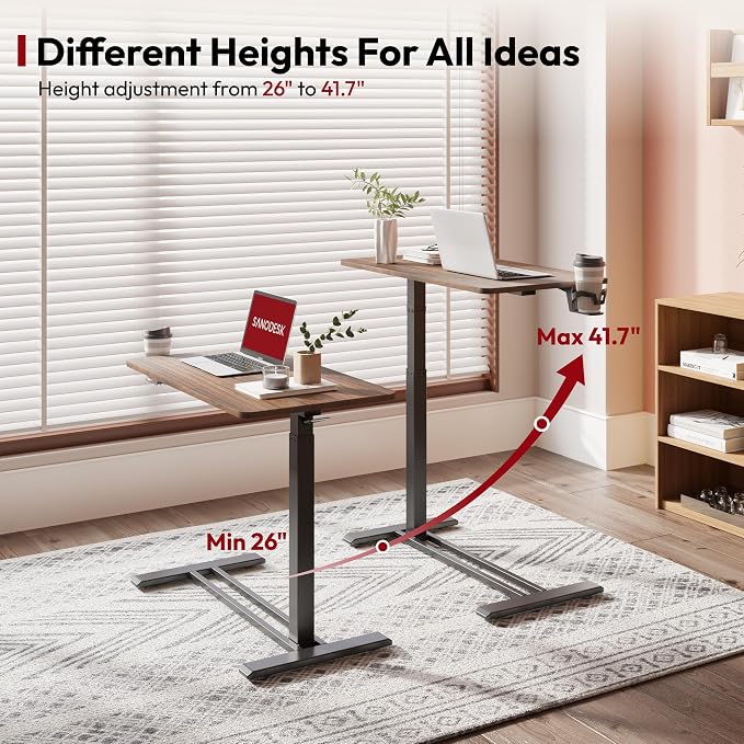 SANODESK Medical Adjustable Overbed Bedside Table - Image 8