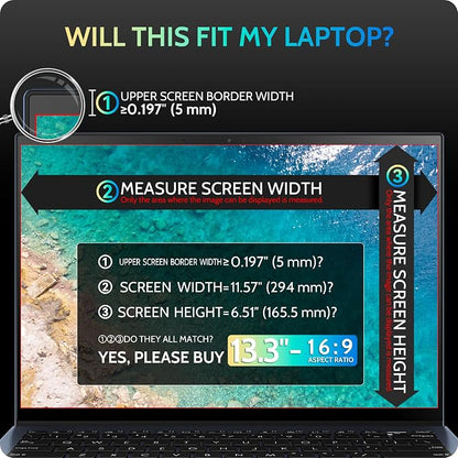 Magnetic Laptop Privacy Screen 13.3 Inch - Image 4