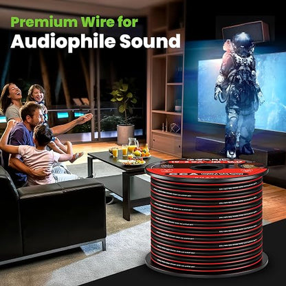 GEARit 14AWG Speaker Wire, Pro Series 14 Gauge Speaker Wire Cable Great Use - Image 8