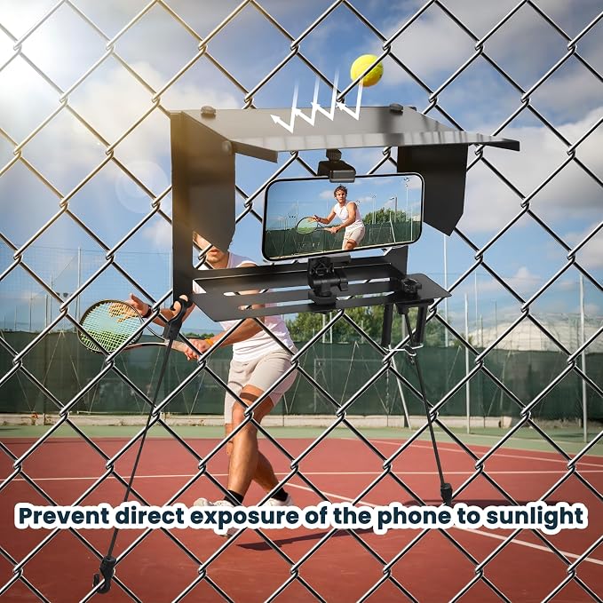 Cell Phone Fence Mount with Adjustable Shade, Mounting Kit - Image 2