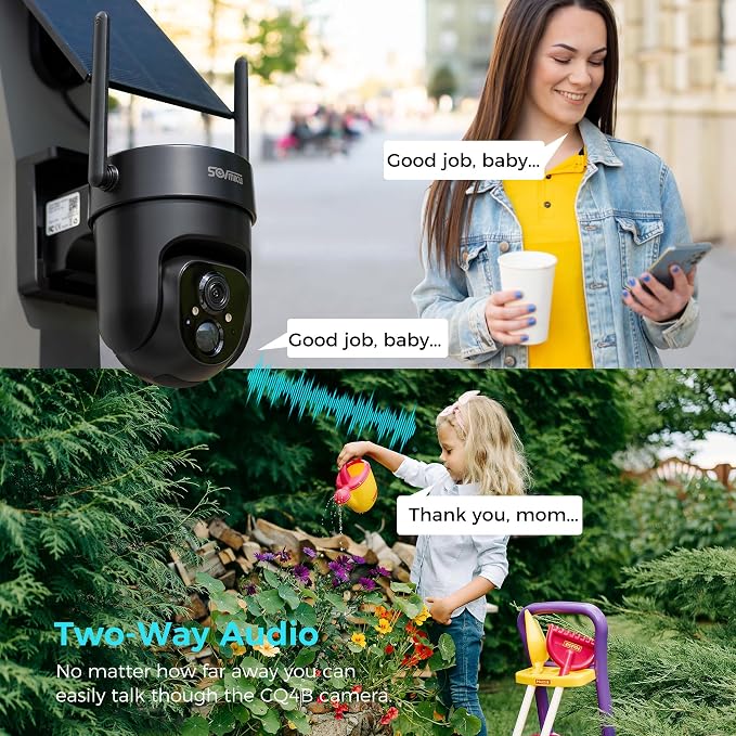 Vicohome 2QB 2K AI Solar Security Camera Wireless Outdoor, Battery Powered Cam - Image 6