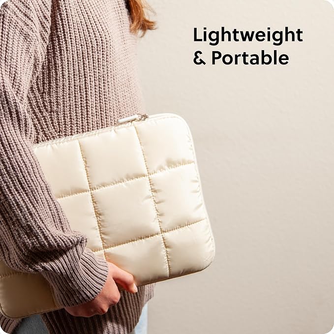 U Brands Nylon Puffer Zipping Medium Laptop Sleeve, 9.75" x 13", Computer - Image 5