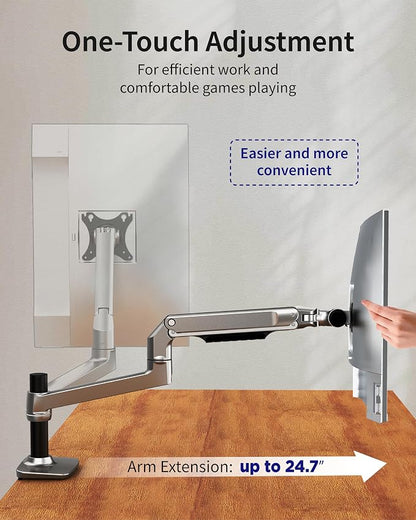 Single Monitor Arm Desk Mount, Holds Screens up to 40 Inches and 25 lbs - Image 6