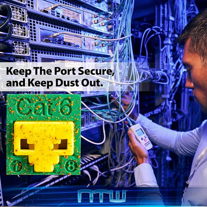 NTW RJ45 Port Blocker & Dust Cover, Network Port Lock, Ethernet Port Protector - Image 7
