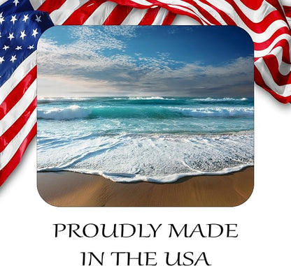 Coastal Shoreline Waves Sandy Beach Theme Mouse Pad Mat Mousepad - Image 5