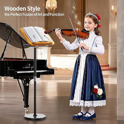 NAMON 2 in 1 Dual-use Music Stand & Desktop Book Stand, 100% Solid Wood - Image 3