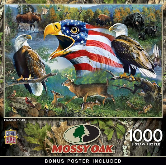 Mossy Oak - Freedom for All 1000pc Puzzle by MasterPieces