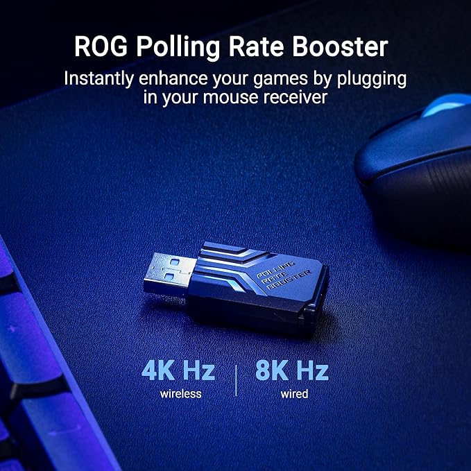 ASUS ROG Keris II Ace Wireless Gaming Mouse – Right-Handed Ergonomic, Tri-Mode - Image 4