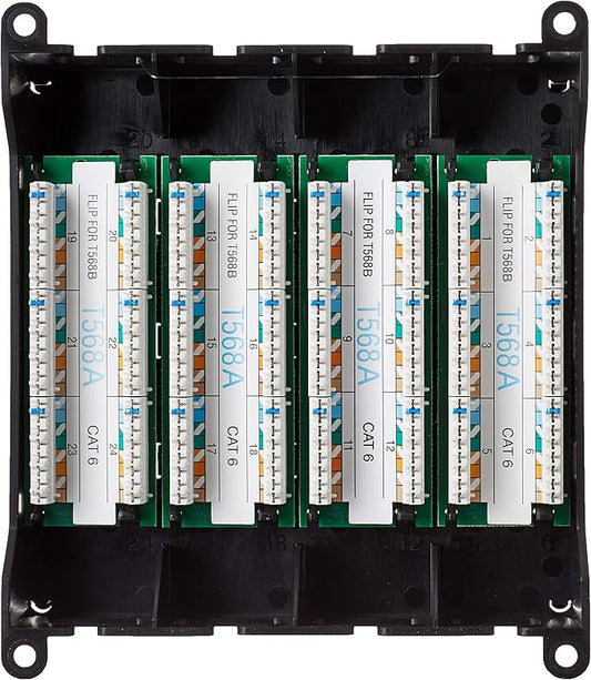 Leviton Twist and Mount Patch Panel, CAT 6 24 Port - Image 2