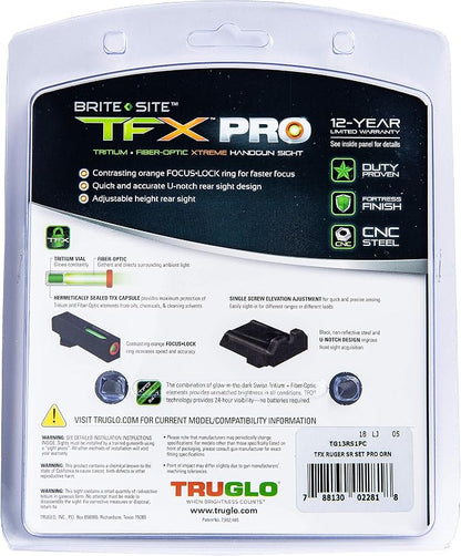 Truglo TFX PRO Handgun Sight, Glowing Shock Proof Tritium and Fiber Optic Night - Image 5