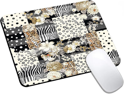Mouse Pad, Cute Black Polka Dot Lattice Mouse Pads by HUOCAIREN