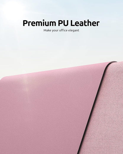 YSAGi Leather Desk Protector, Office Mat, Large Mouse Mat, Non-Slip PU Leather - Image 2