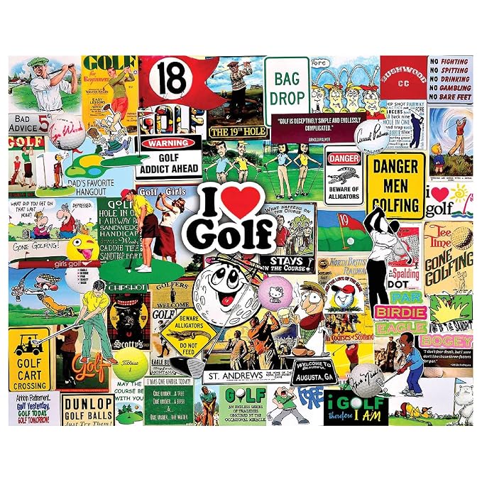 White Mountain Puzzles I Love Golf - Image 3