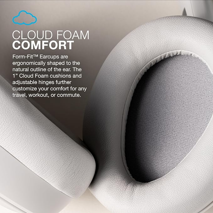JLab JBuds Lux ANC Wireless Headphones, Cloud White, Hybrid Active Noise - Image 4