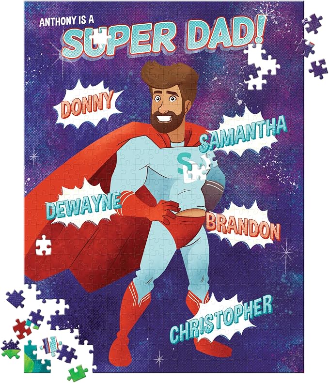 My Super Dad Personalized Puzzle – 500 Pieces - Image 2
