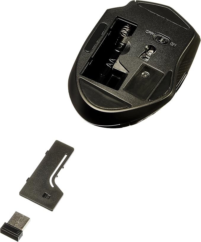 Amazon Basics Computer Mouse Wireless, 2.4 GHz Optical, DPI Adjustable - Image 5