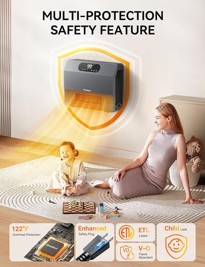 GiveBest Smart Wall Heater, 1500W Fast Heating Space Heater - Image 6