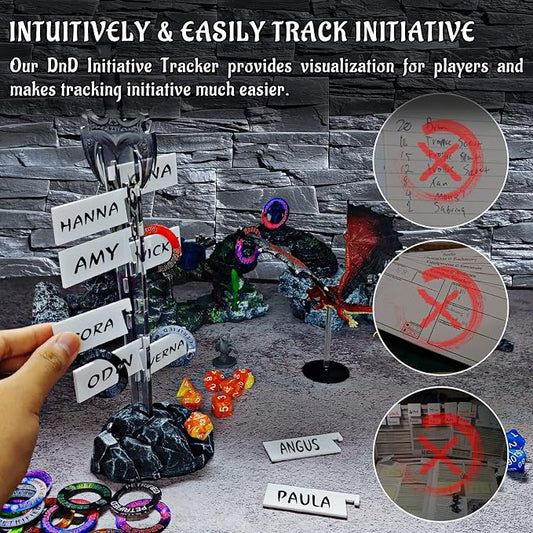Initiative Tracker Acrylic Laser Cut Sword in The Stone Base - Image 2