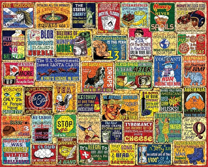 White Mountain Did You Know Fun 1000 Piece Puzzle - Image 3