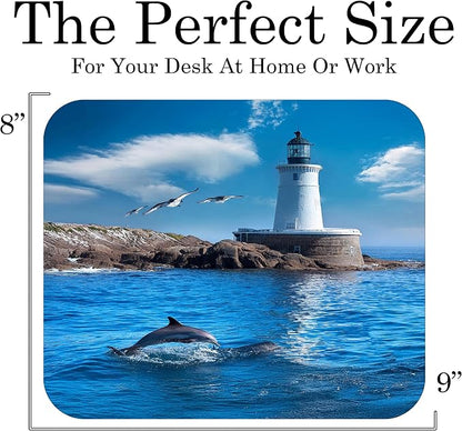 Coastal Shoreline Waves Sandy Beach Theme Mouse Pad Mat Mousepad - Image 3