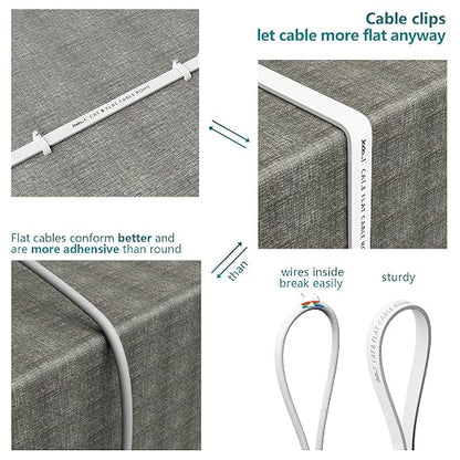 Jadaol Cat 8 Ethernet Cable 25 ft, 40Gbps 2000MHz Flat RJ45 S/FTP LAN Patch - Image 5