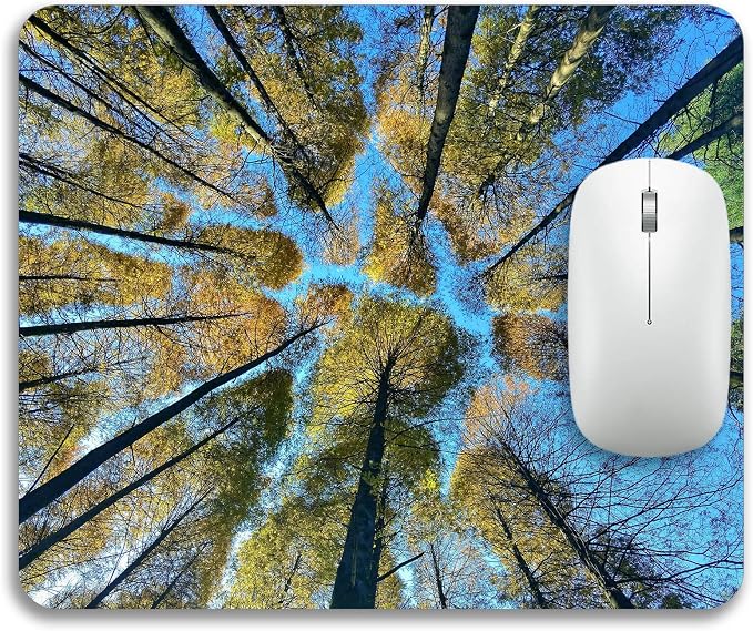 The Trees Under Blue Sky Mouse Pad Mat Rectangle Non-Slip Rubber Mousepad - Image 2