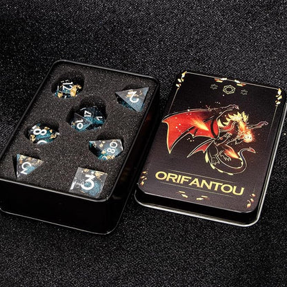 DND Dice Blue Liquid Core Dice Set - Image 7