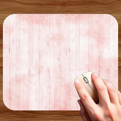Pink Wood Decorative Colorful Mouse Pad Mat Mousepad - Image 2