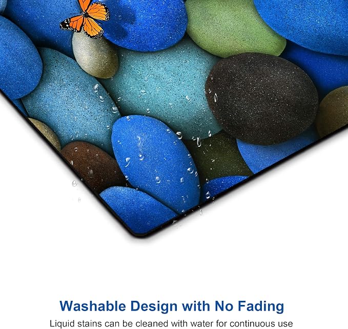 Pebbles and Butterfly Mouse pad Personalized Computer Mouse Pads Office - Image 6