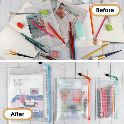 Umriox Mesh Zipper Pouch Bags, Mesh Bags - Image 6