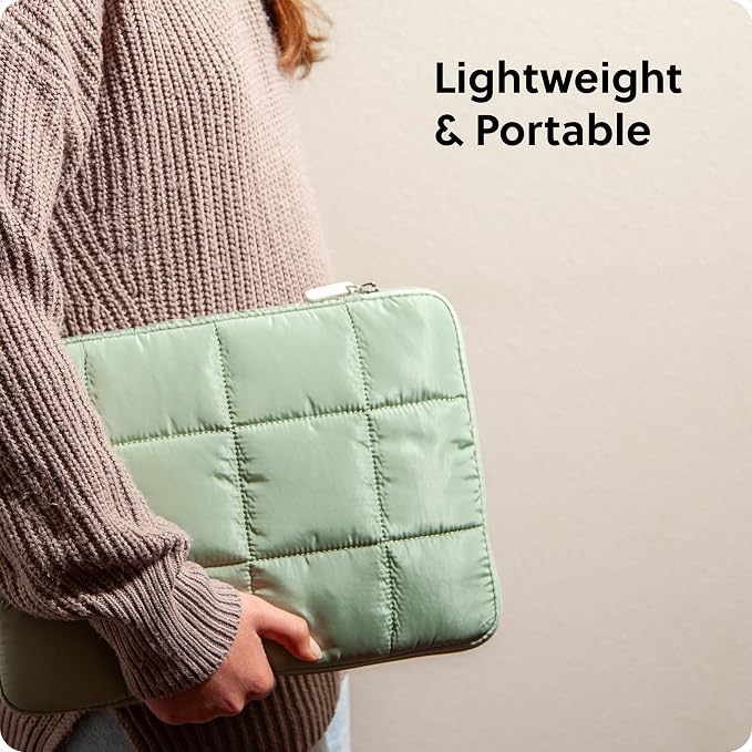 U Brands Nylon Puffer Zipping Medium Laptop Sleeve, 9.75" x 13", Computer - Image 5