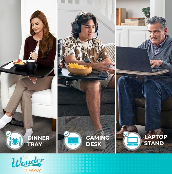 Stander Wonder Tray, Adjustable Swivel Table, Large Laptop Stand, Couch Desk - Image 5