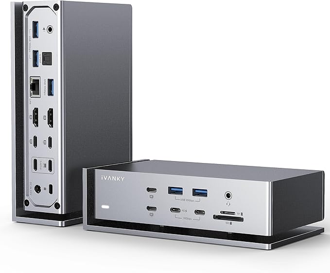 iVANKY FusionDock Max 1 Dual Thunderbolt 4 Chips, 20-in-1 Quad 6K@60Hz Monitor by ivanky