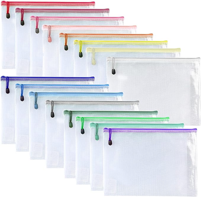 Oaimyy-16Pcs, Plastic Zip File Folders Puzzle Bags - Image 9