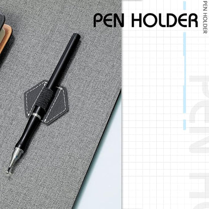 Pajean 10 Pieces Notebook Pen Loop Holder Self Adhesive Leather Pen Holder - Image 2