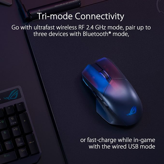 ASUS ROG Chakram X Origin Gaming Mouse, Tri-Mode connectivity, 36000 DPI Sensor - Image 6