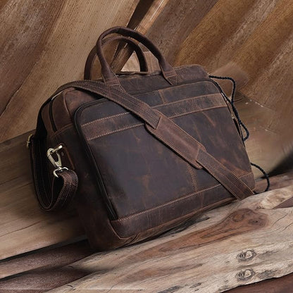 VC VINTAGE COUTURE Leather briefcase bag - Image 4