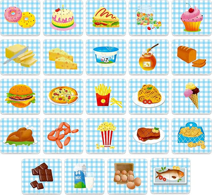 48 Food Matching Puzzles with Error-Correction Mechanism Pre-Primer in 2 Pieces - Image 4