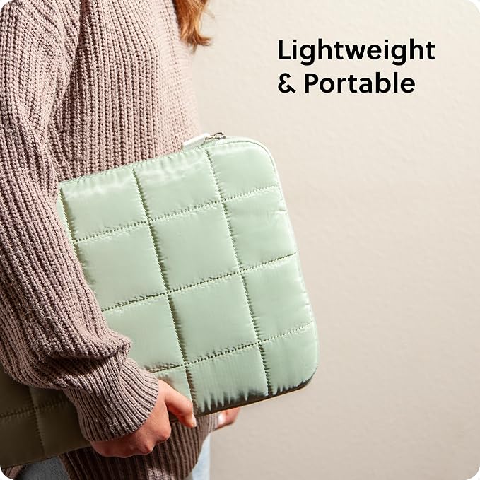 U Brands Nylon Puffer Zipping Large Laptop Sleeve, 10.5" x 15", Computer - Image 5