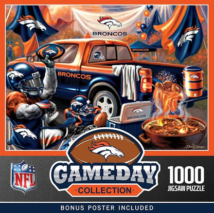 MasterPieces - 1000 Piece Jigsaw Puzzle, NFL Denver Broncos, Fun by MasterPieces