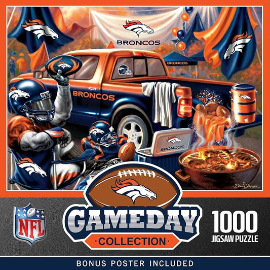 MasterPieces - 1000 Piece Jigsaw Puzzle, NFL Denver Broncos, Fun by MasterPieces