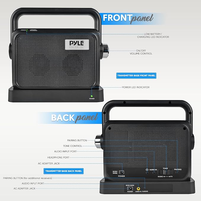 Pyle Wireless Portable Speaker Soundbox - Image 2