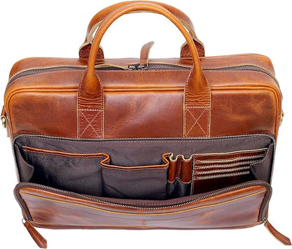 VC VINTAGE COUTURE Leather briefcase bag - Image 6