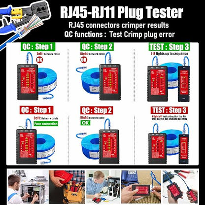 NF-468S RJ45 Network Cable Tester - Image 4