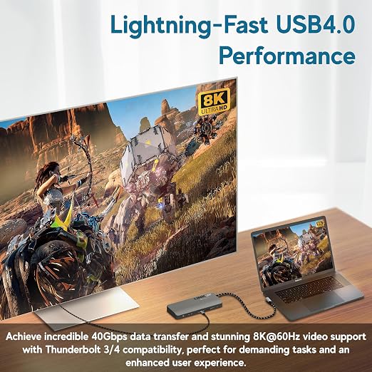 LINKUP USB 4.0 USB C to USB C Cable | Thunderbolt 4/3 Compatible | Type C - Image 5