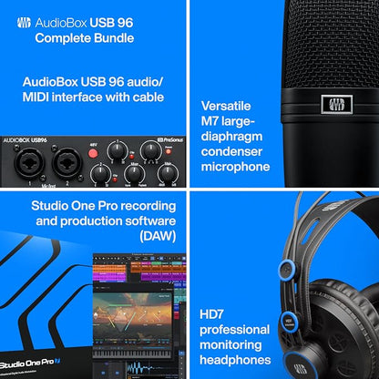 PreSonus AudioBox USB 96 Bundle — USB Audio Interface, XLR Interface - Image 7
