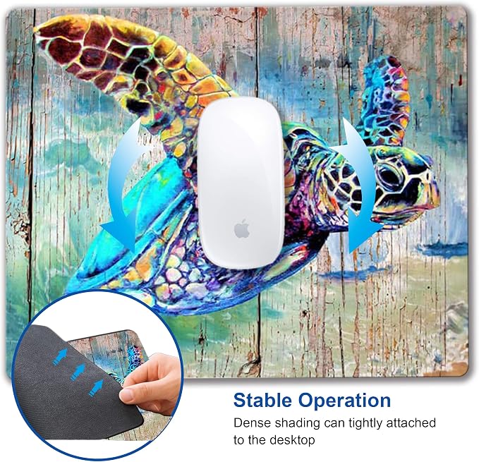 Turtle Mouse pad, Personalized Computer Mousepad, Office Decoration Accessories - Image 5