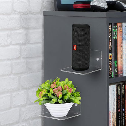 BRAINWAVZ 4.5" Small Baby Monitors & Speaker Wall Mount Shelf, Adhesive & Screw - Image 7